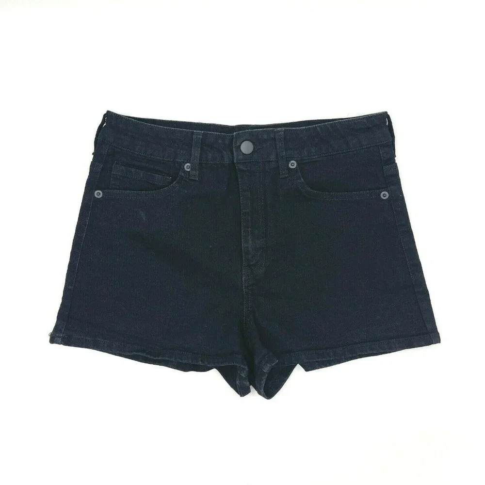 Forever 21 Womens Juniors Black Jean Shorts Size 2
